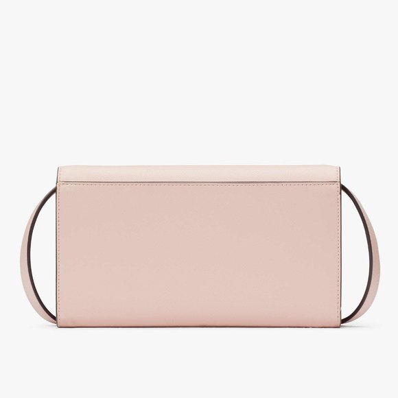 New Kate Spade Dana Small Flap Crossbody Saffiano Rose Smoke - Picture 5 of 5
